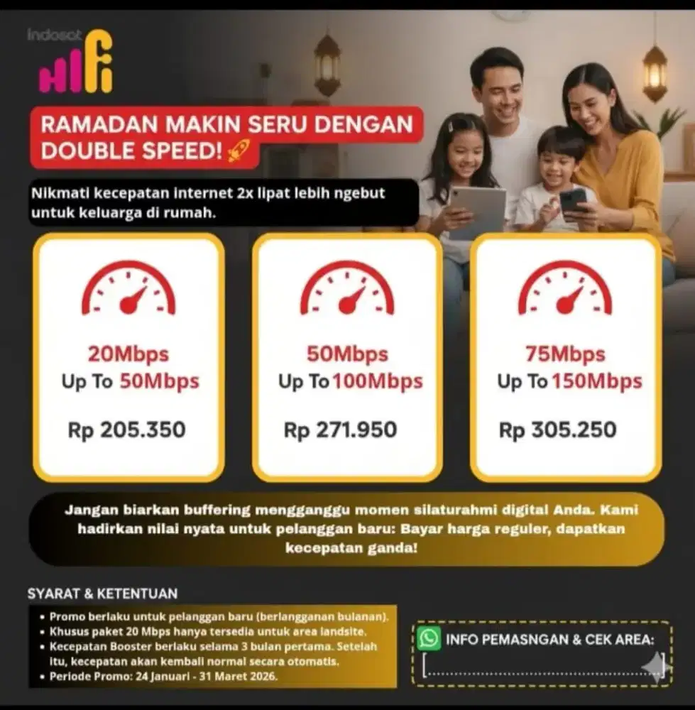 Promo WiFi Indosat HiFi