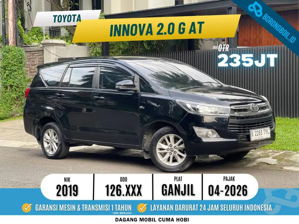 Termurah Kijang Innova G 2.0 AT 2019 Hitam