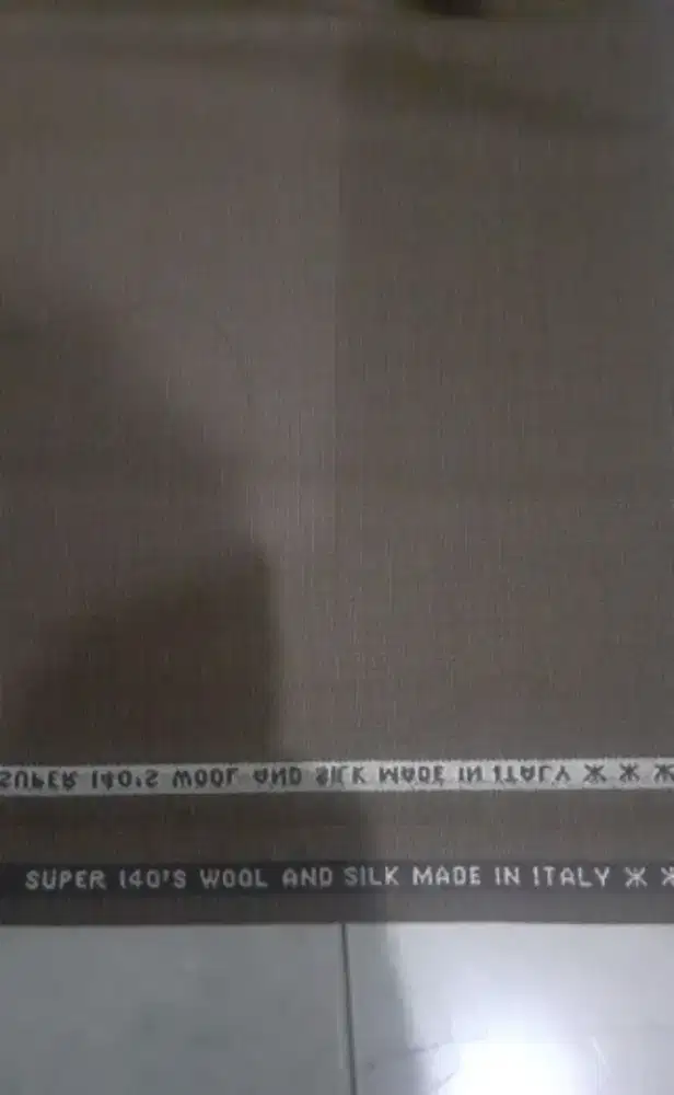 Bahan celana Super 140'S Wool and Silk made in Italy