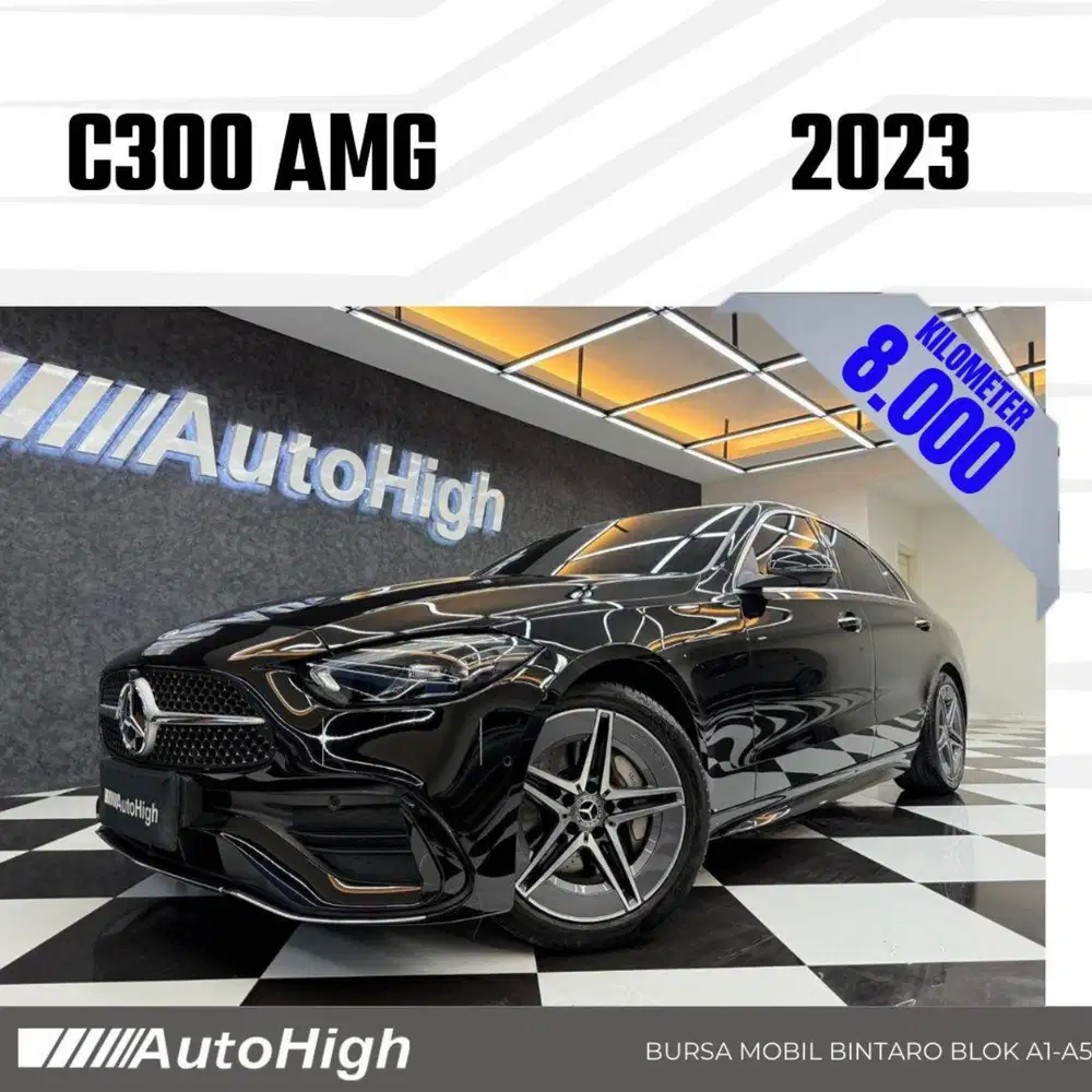 DP10% [Km8.000] C300 AMG 2023 Black Reg 2022 #AUTOHIGH