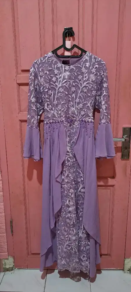 Harga 2 pieces Long Dress Brukat