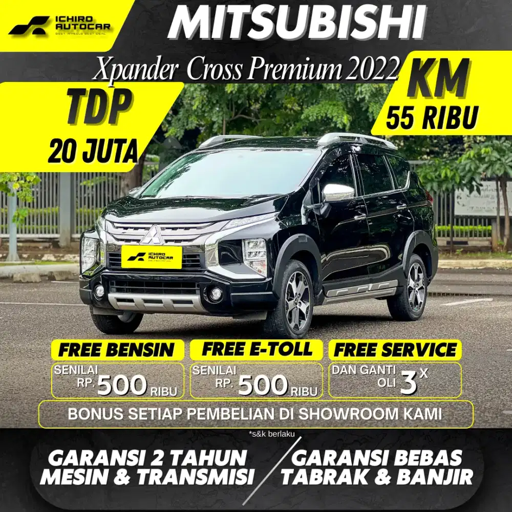Mitsubishi Xpander Cross 1.5 Bensin AT 2022 KM 55 RB