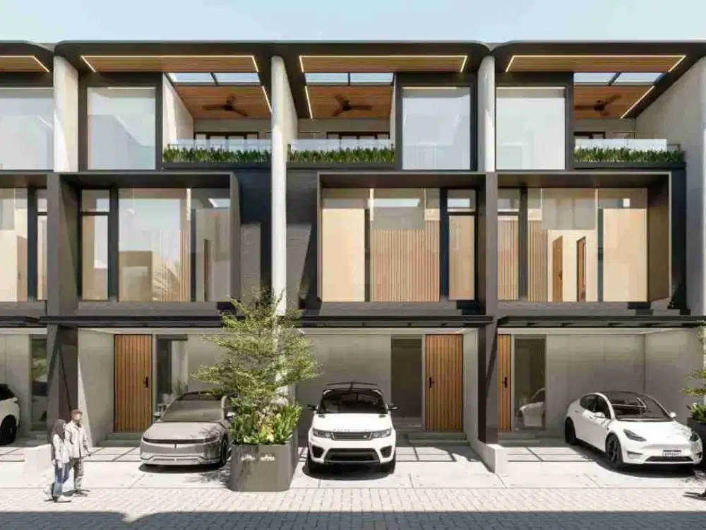 Hunian modern futuristik 3 lantai di kawasan hijau, bebas banjir, fasilitas lengkap dan memiliki smart security system hanya 7 menit dari MRT Lebak Bulus