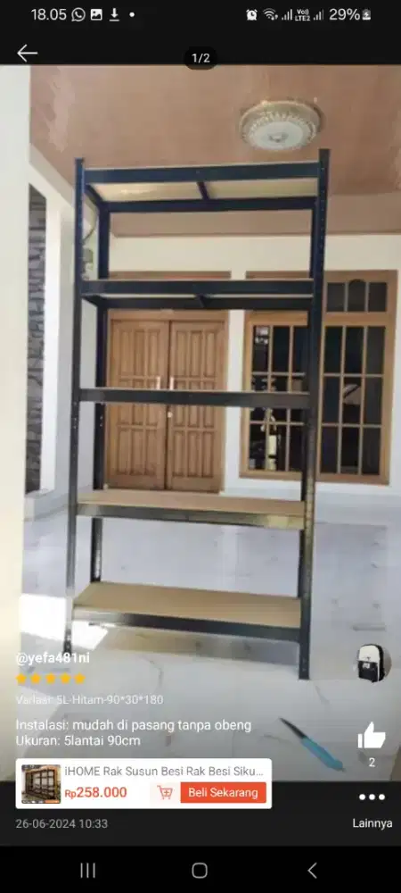 Di Jual Rak Susun 5 Tingkat