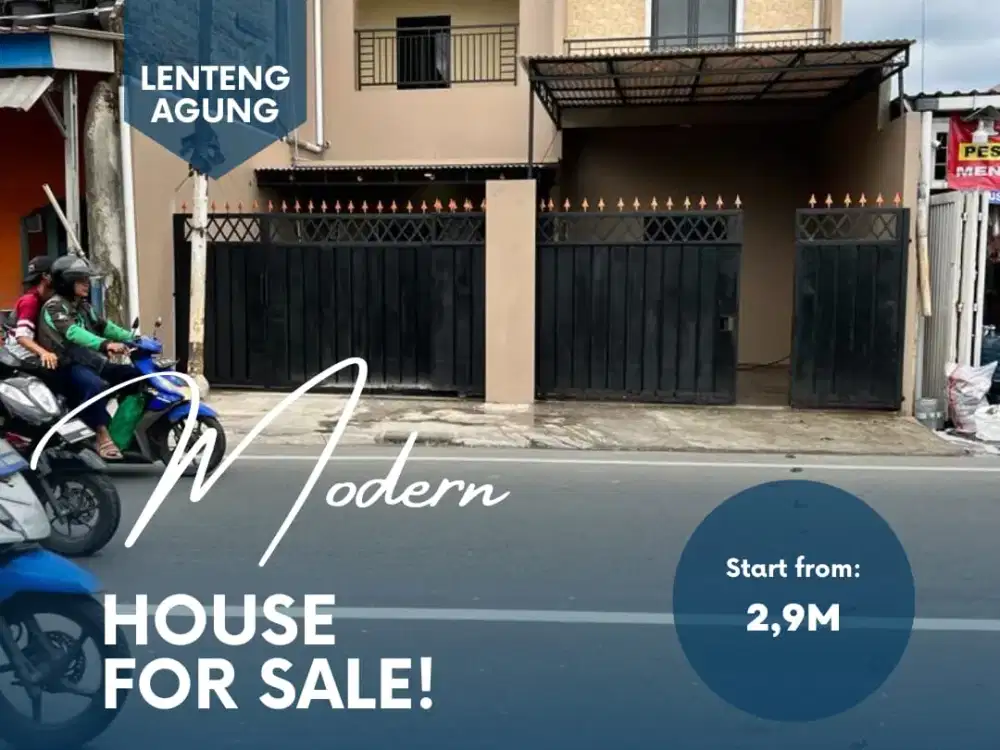 DIJUAL RUMAH BARU MURAH DI LENTENG AGUNG JAKSEL