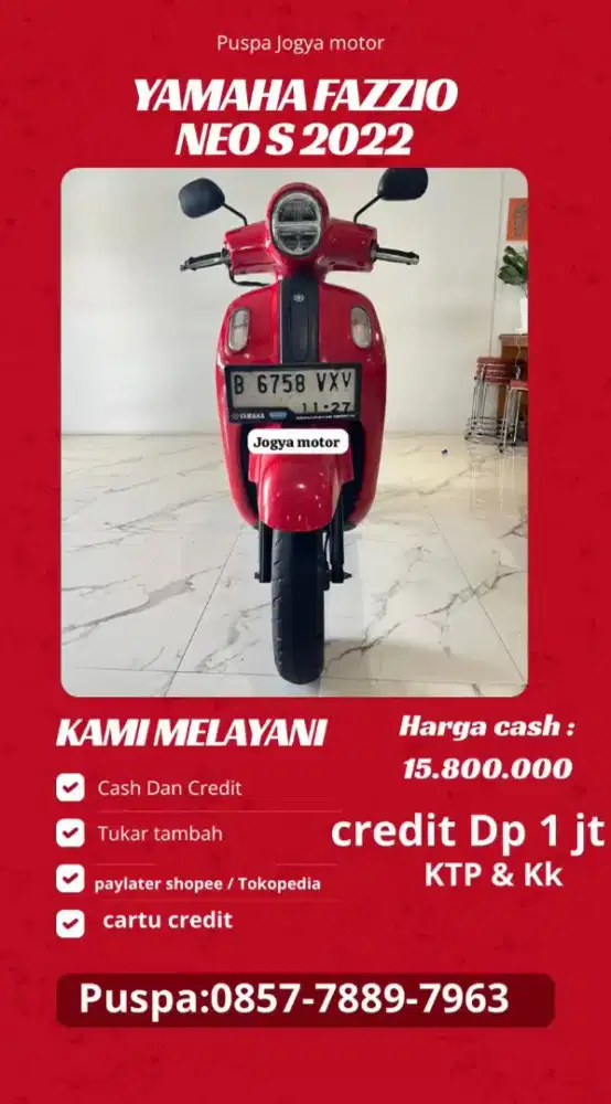 (P) Yamaha fazzio neo s tahun 2022