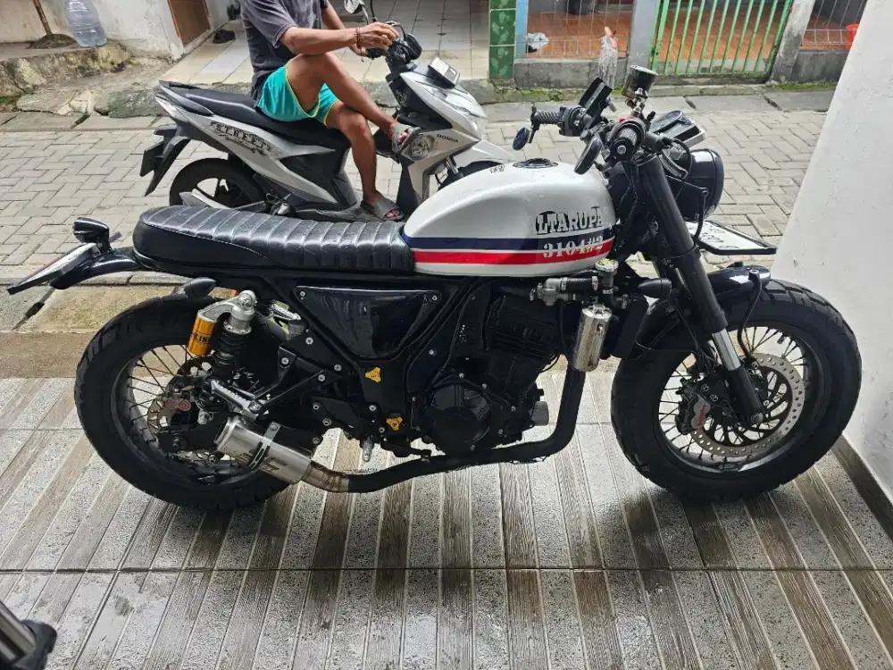 Ninja z250 2013 modifikasi scrambler