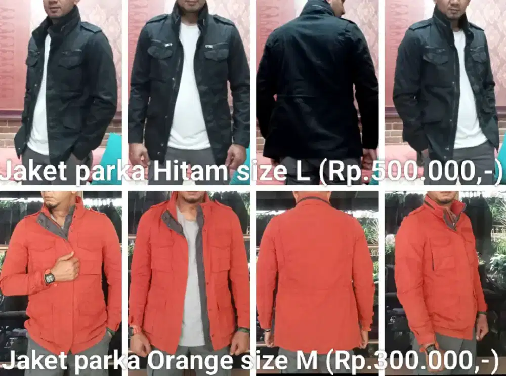 Jaket parka military size M body fit