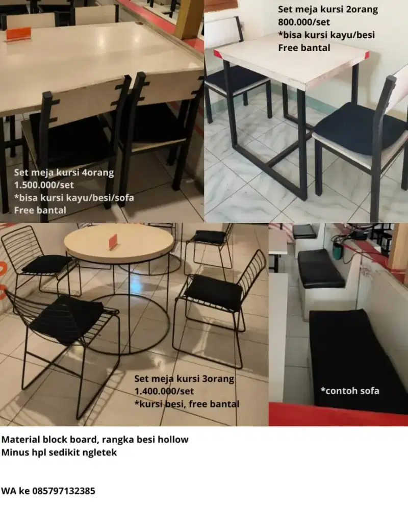 Set Meja Kursi Makan