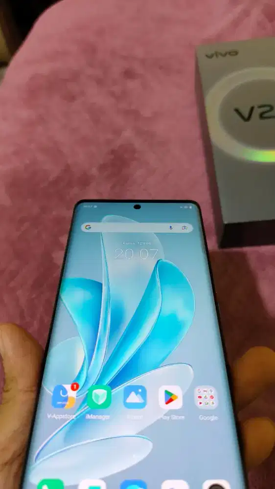 Vivo V29 5G blue lengkap mulus