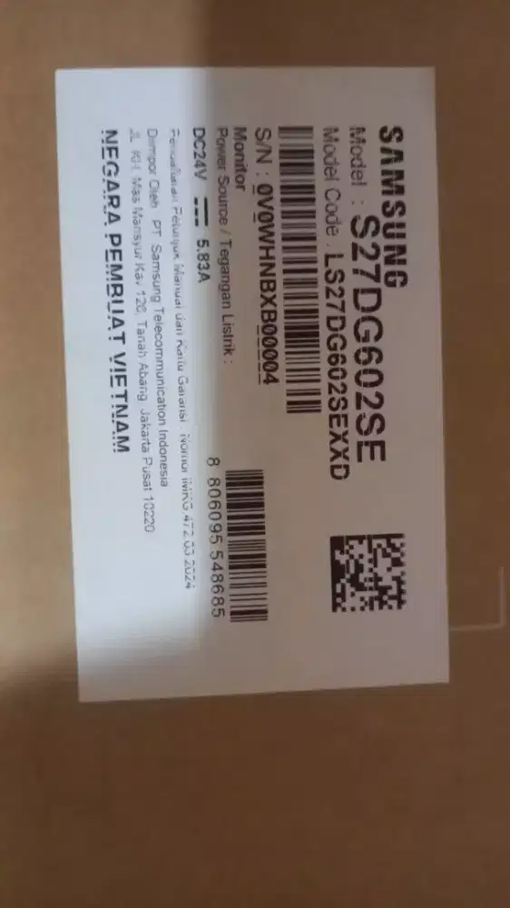 Jual monitor gaming samsung odyssey Olled GB 27