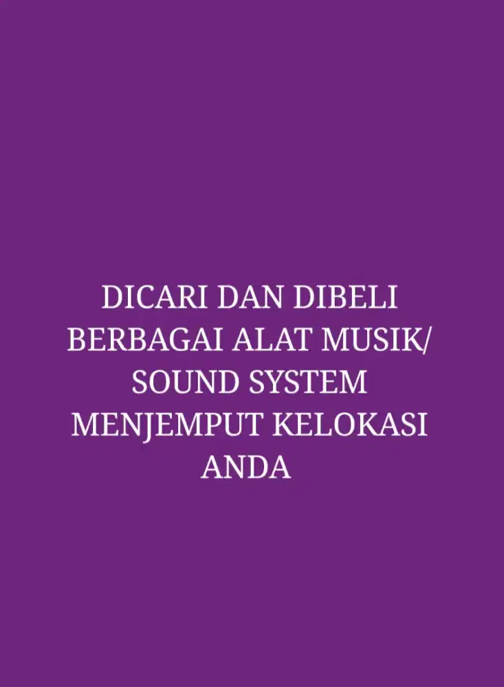 DIBELI ALAT MUSIK