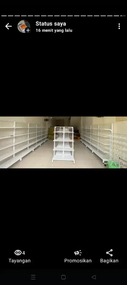 Jual rak gondola persatu pcs 400rb