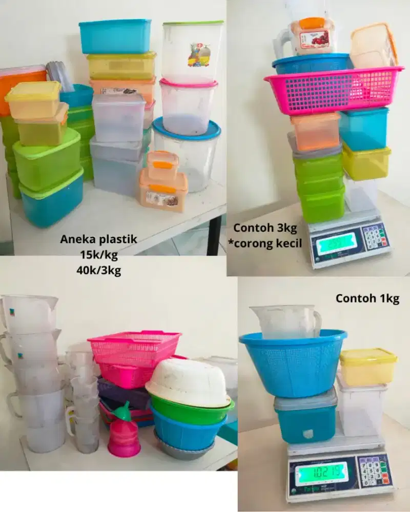 Aneka toples saringan plastik gelas takar