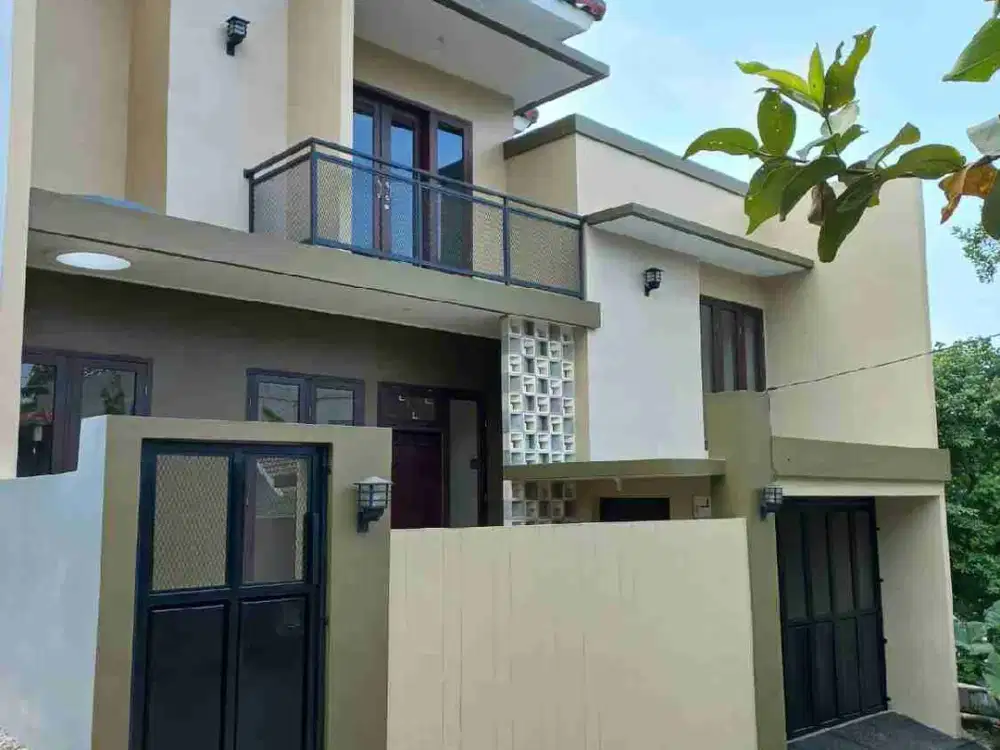 Jual Rumah Baru Tingkat 2 di Margonda pondok cina depok jl kedoya
