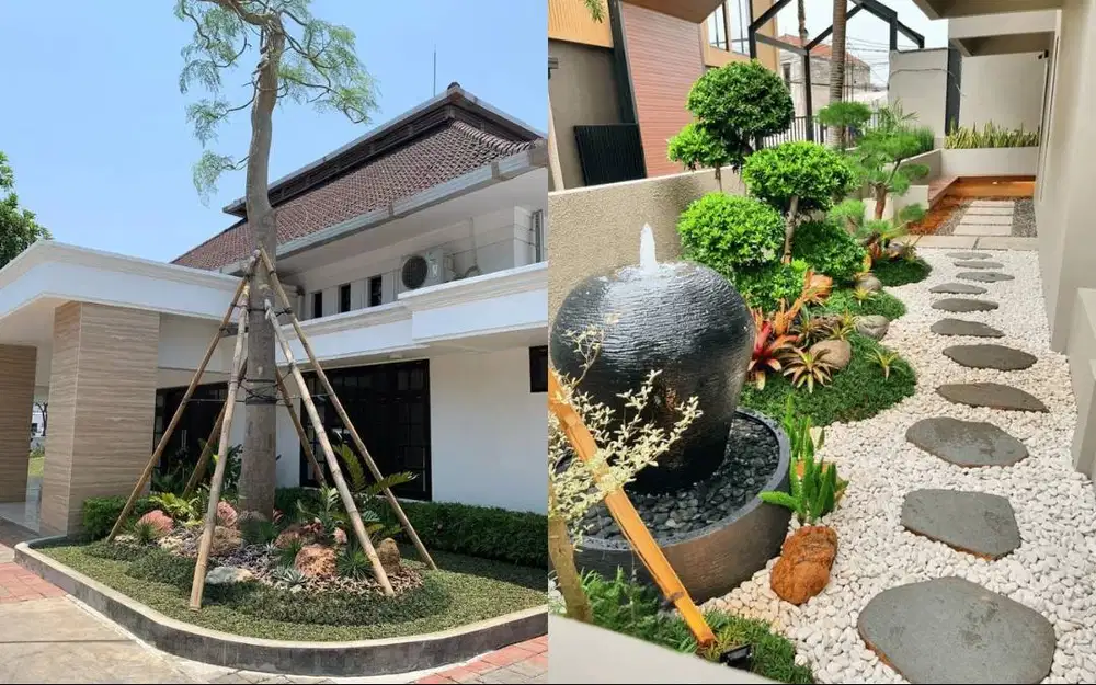 Jasa desain custom landscape untuk rumah dan vila
