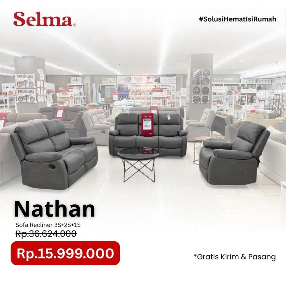Promo sofa set recliner