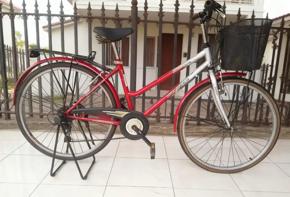 Sepeda perempuan keranjang polygon