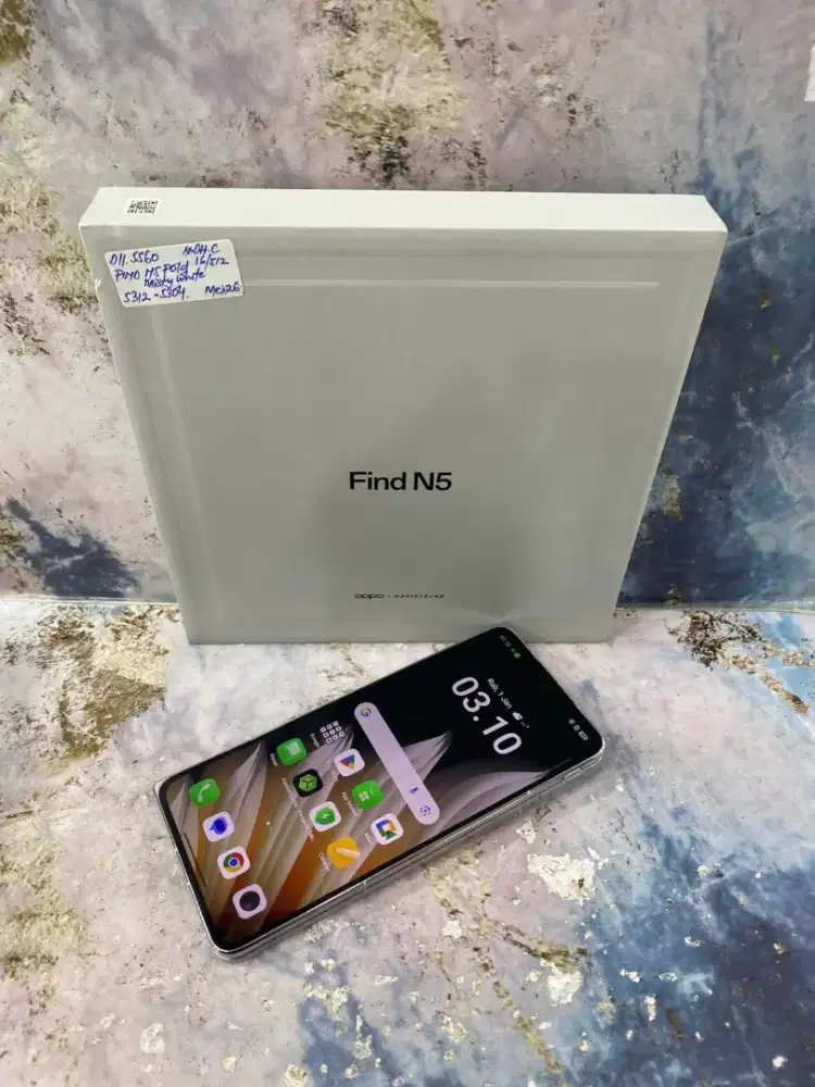 Dll.5560 || Oppo Find N5 Fold 16/512Gb Misty White