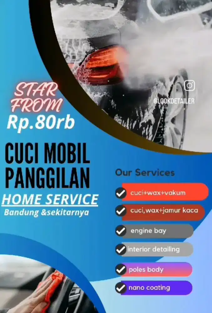Cuci mobil,poles mobil,salon,nano.coating khusus panggilan