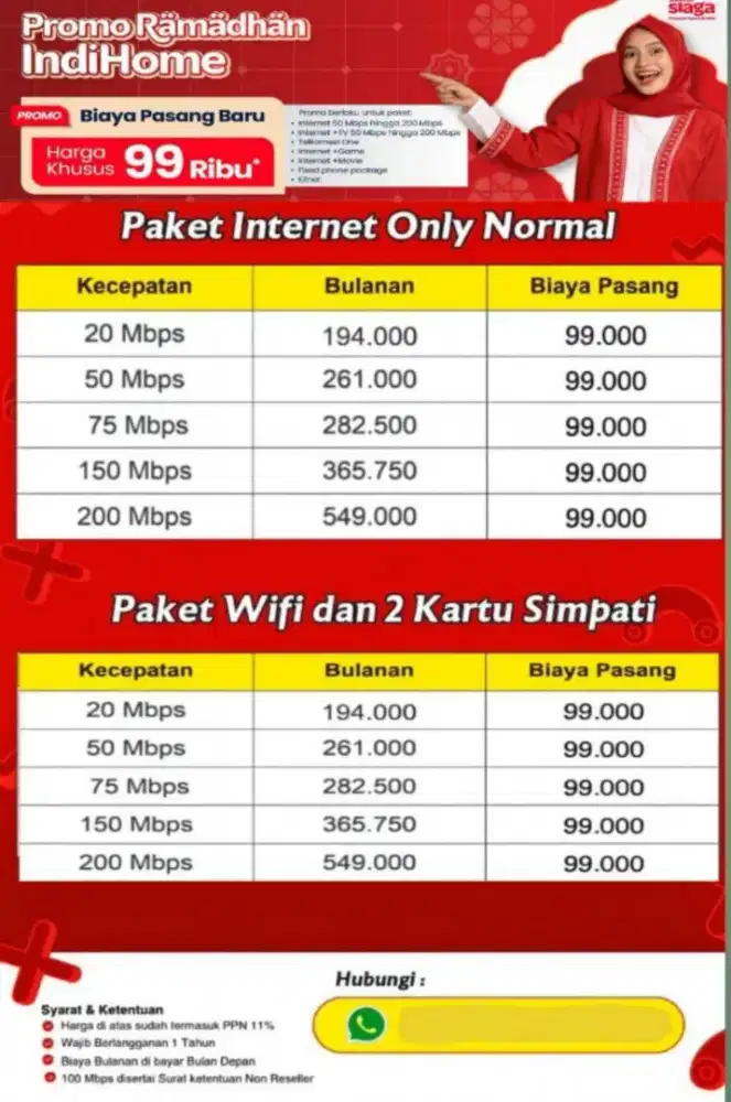 Wifi murah Indihome