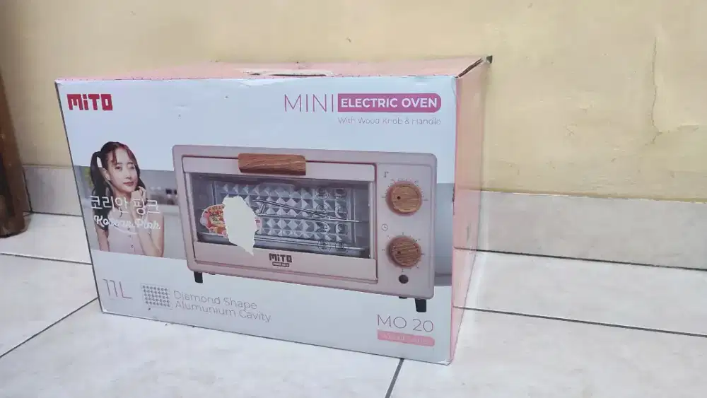 Oven Listrik MITO MO20 11L – Mini Electric Oven Pink Wood Series