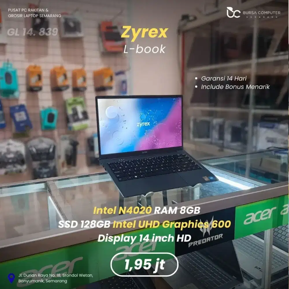 ZYREX L-Book | Intel N4020 8GB 128GB