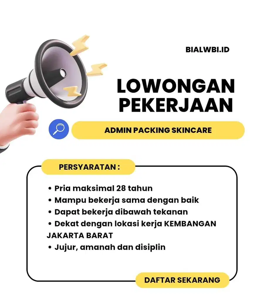 ADMIN PACKING SKINCARE