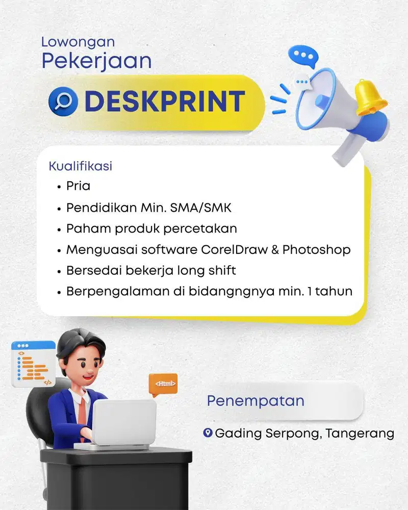 DESKPRINT DIGITAL PRINTING/PERCETAKAN
