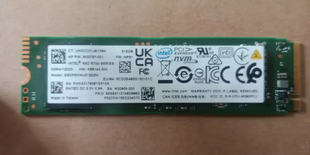SSD NVME 512 GB