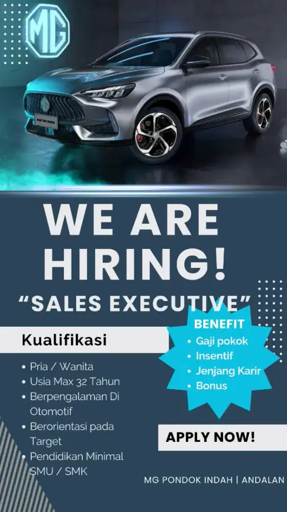 We are Hiring Sales Executive