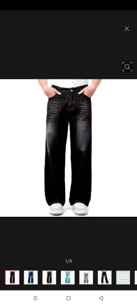 Celana baggy jeans gombrong