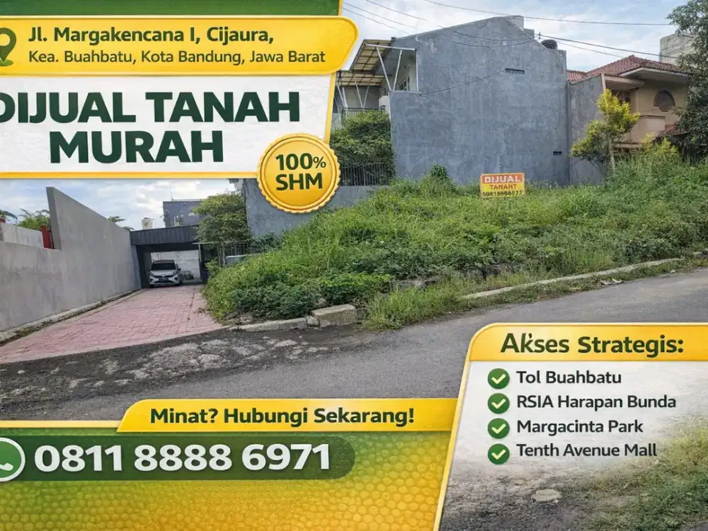 Investasi Cerdas! Tanah 110 m² Area Berkembang Buahbatu