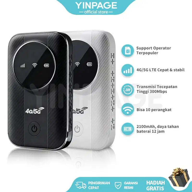 Portabel Router WiFi LTE Mini Modem 300Mbps MiFi 4G/5G All Operator