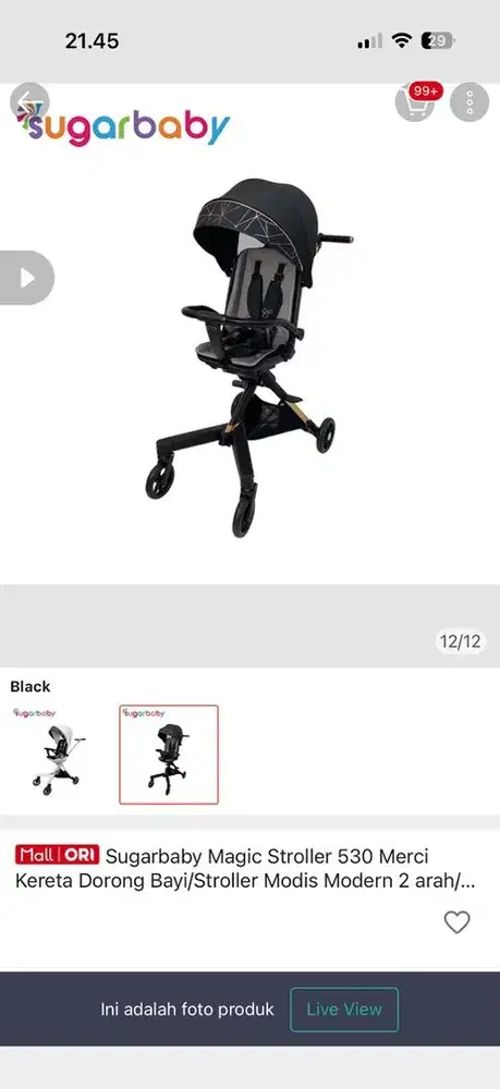 Magic stroller 530 mercy sugar baby