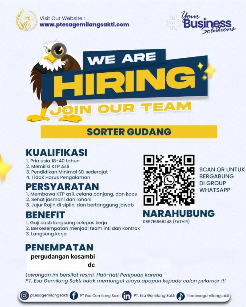 Loker spx sortir gudang