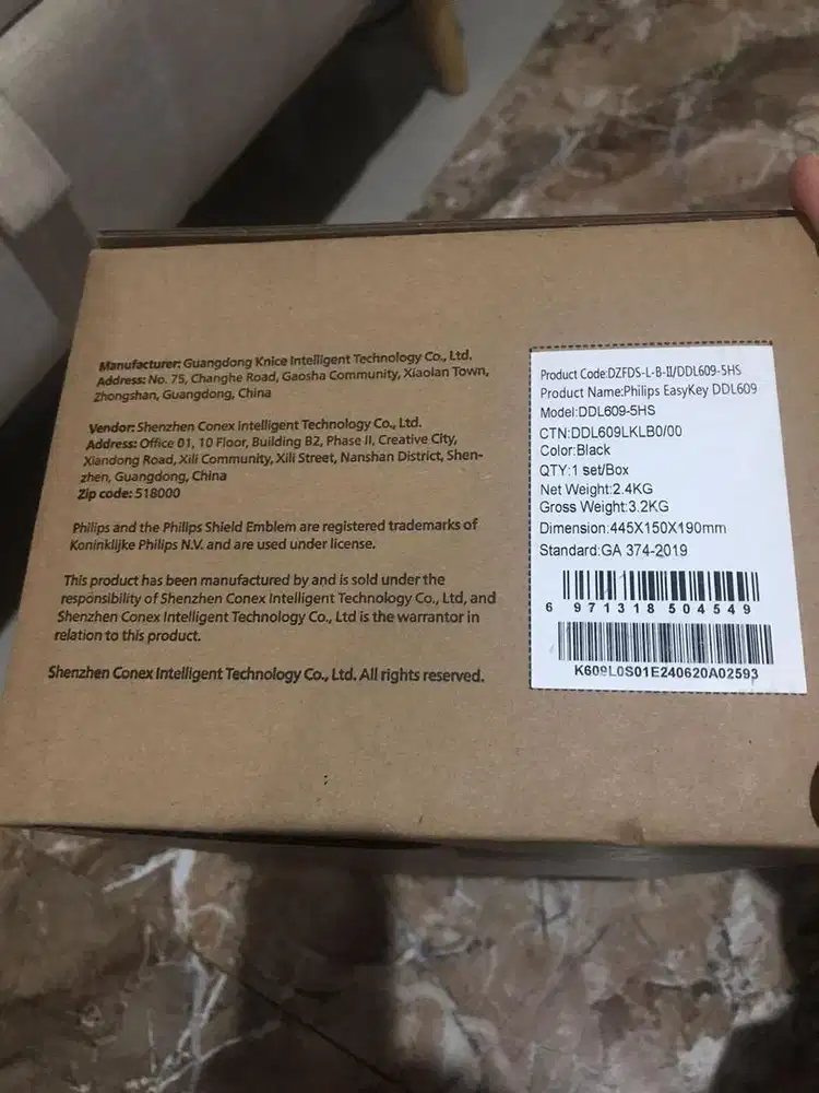 Smart Doorlock Philips Easykey DDL 609-5HS Smartlock Smart lock