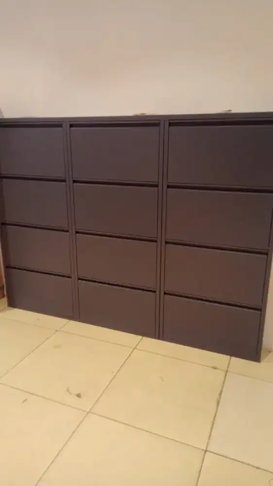 LEMARI SEPATU SLIM METAL KUAT,KOKOH ANTI BANJIR