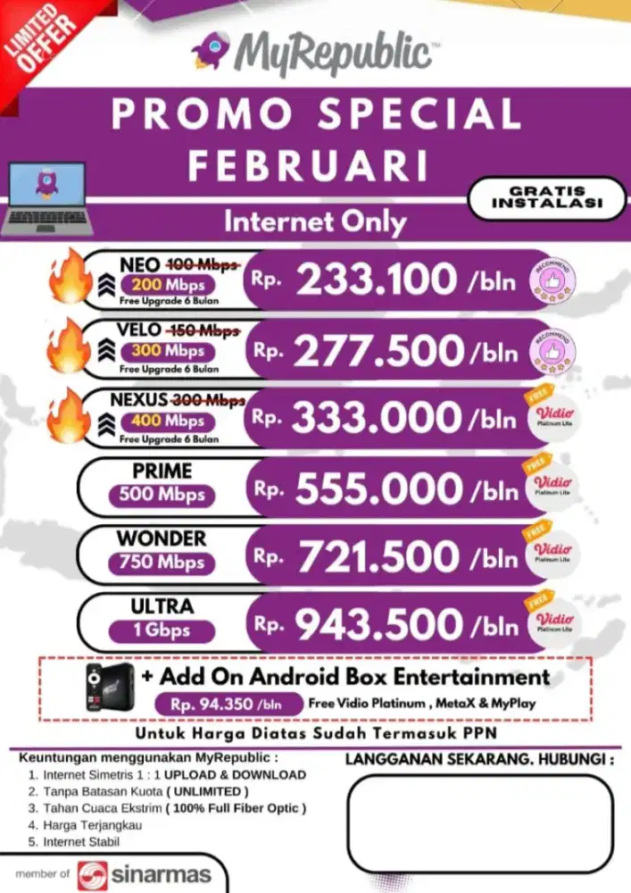 Internet unlimeted stabil