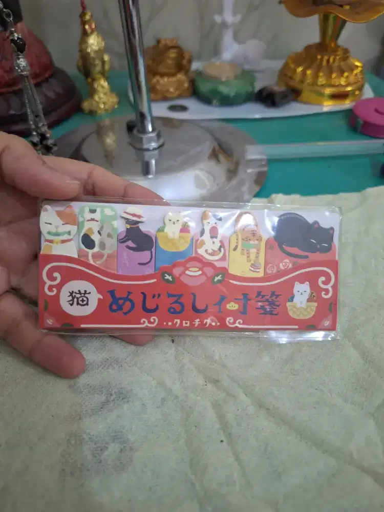 Mini haftmarker neko 
Set stiker pembatas buku 
Limited edition 
Baran