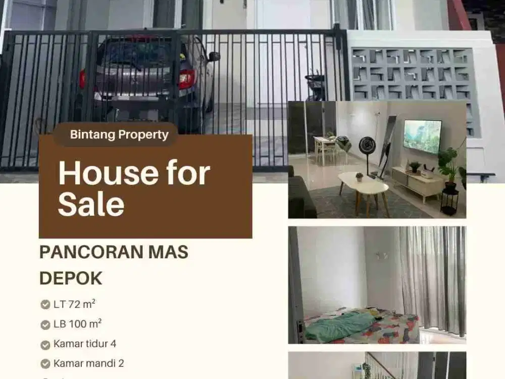 Dijual rumah siap huni di Pancoran Mas Rangkapan Jaya Depok