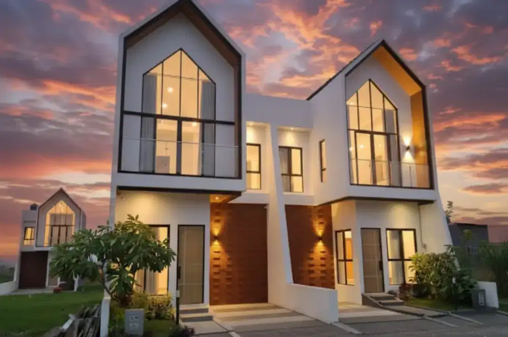 Dijual Villa view pegunungan antara kota Malang & Batu Full Furnished