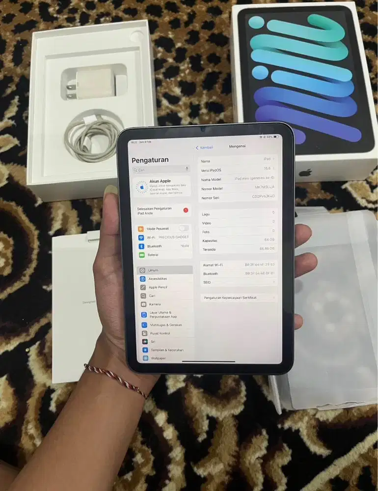 Ipad Mini 6 Cell Wifi 64Gb IBOX Like New Murah Banget
