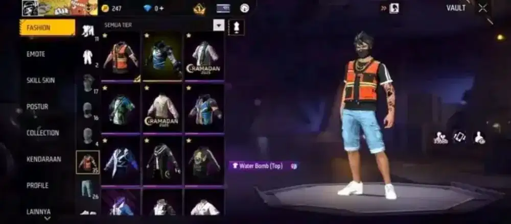 Jual akun ff untuk Ramdhan tahun ini