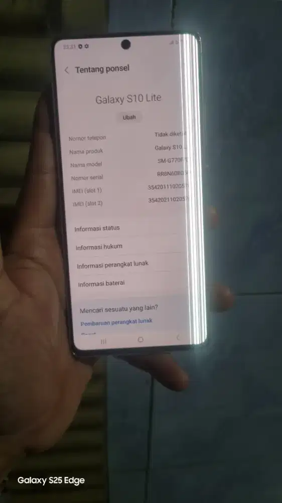 Samsung S10 Lite ORI SEIM 8/128
Mulus pemakaian dari baru
