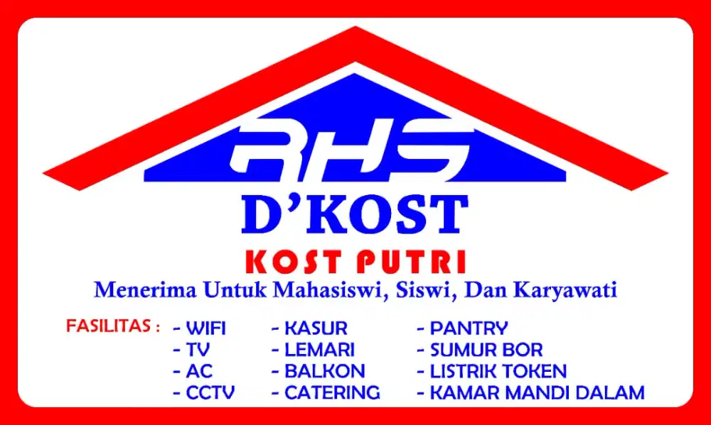 Kost Putri daerah Sukajadi Pekanbaru