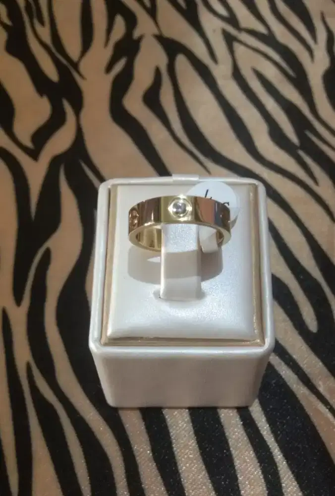 Cincin Gold Platinum size 7 Baru