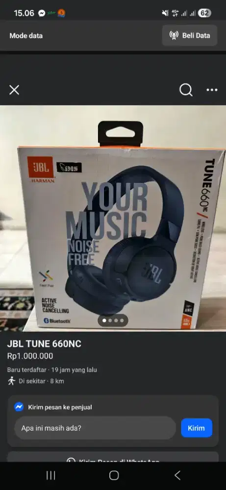JBL TUNE 660 NC Bluetooth ORIGINAL