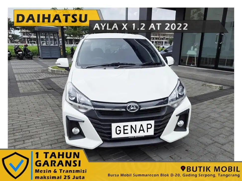 KM Rendah 20rb. Ayla X Facelift 1.2 AT 2022 Putih