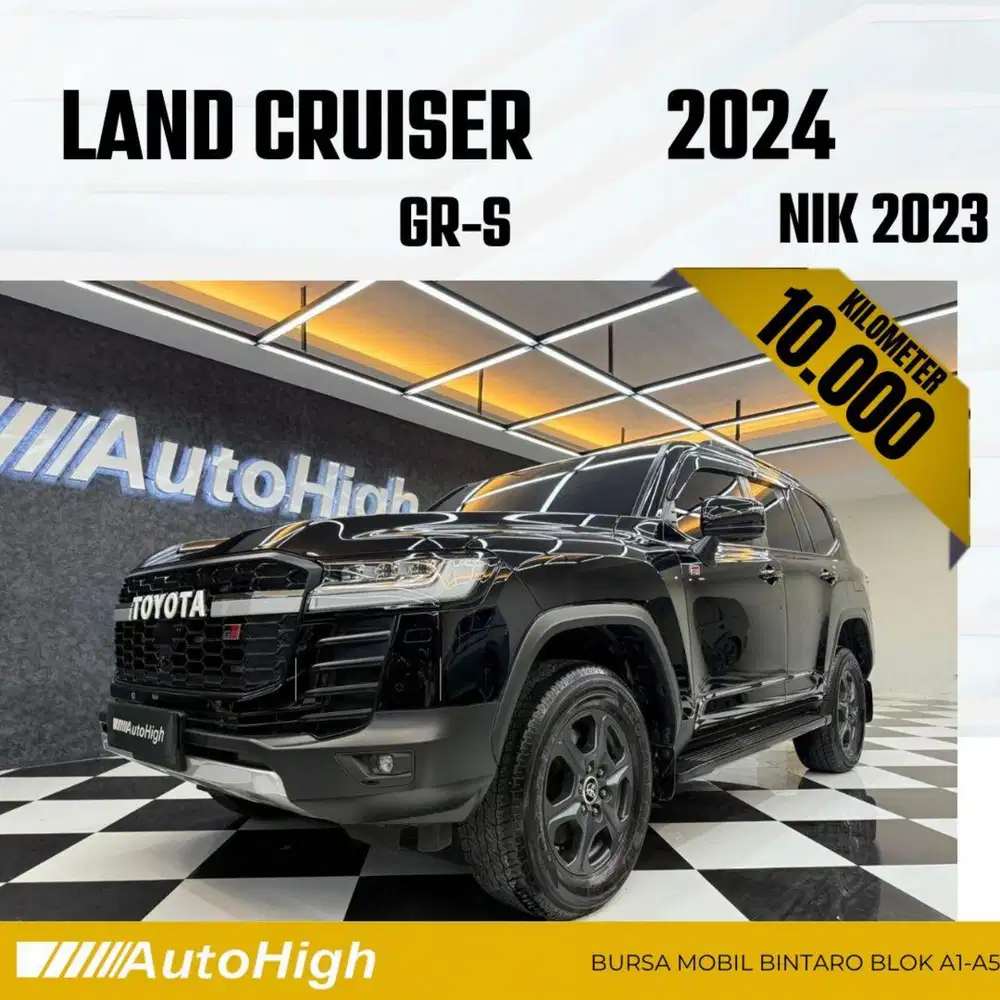 DP10% [Km10.000] Land Cruiser GR 2023 Black / VXR Reg 2025 #AUTOHIGH